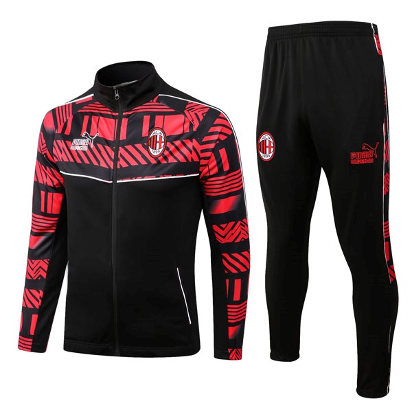 Trainingsanzug AC Milan 2023 Rote Schwarz